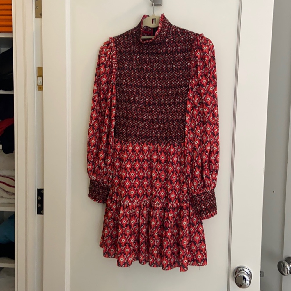 ALICE + OLIVIA peasant dress with smocked details